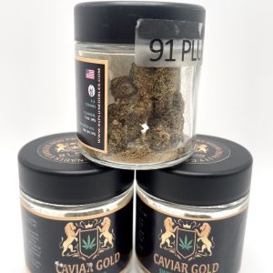 91 Plus Caviar Gold Infused Flower (4.3 Grams) MoonRocks