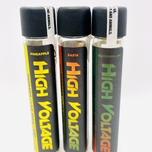 High Voltage 1.3g PreRolls (Premium Cannabis - Live Resin - Kief)