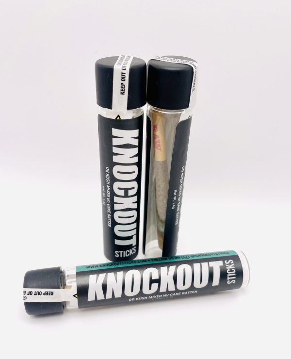 KnockOut Sticks 1.4g PreRolls (OG Kush Mixed With Cake Batter)