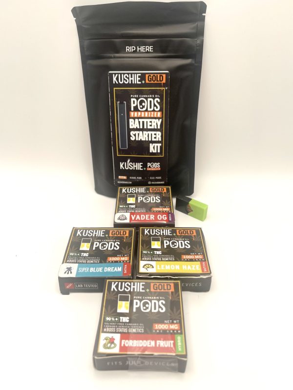 Kushie Gold Solvent-Free Cannabis Oil 1g Pods 90% Lab Tested