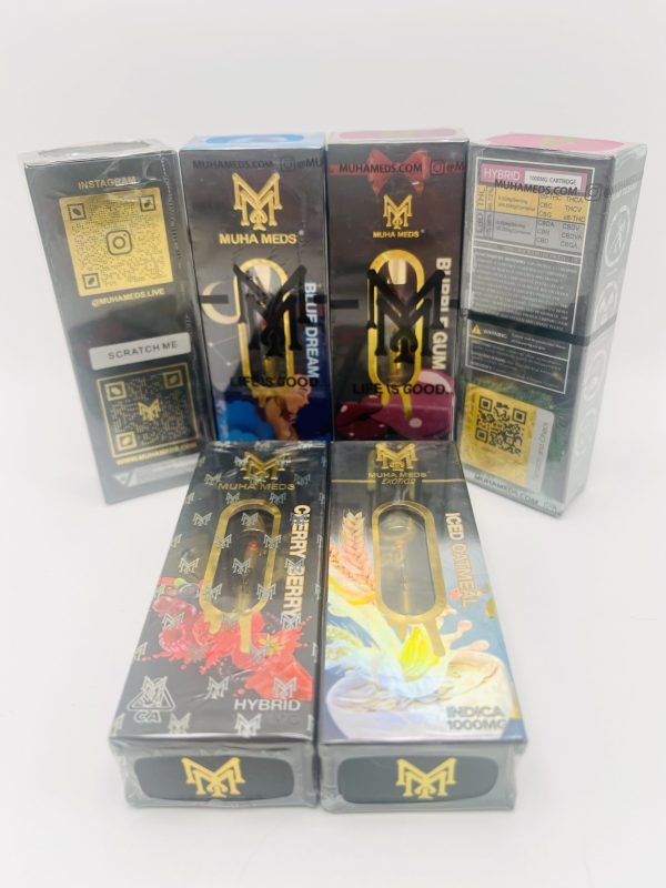 Muha Meds Premium Cannabis Oil Extract 1g Cartridges Lab Tested (88.72%)