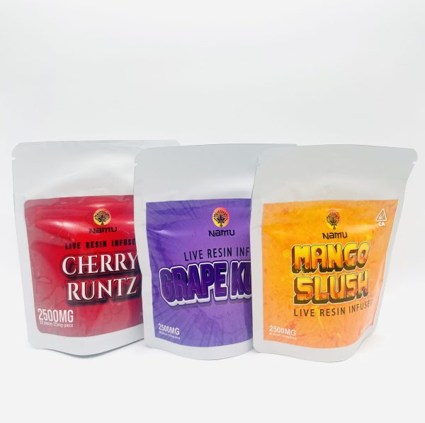 Namu 2500mg Live Resin Infused Gummies