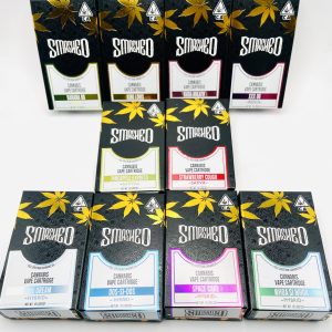 Smashed Full Spectrum Cannabis Oil 1g Cartridges (4 for $100)