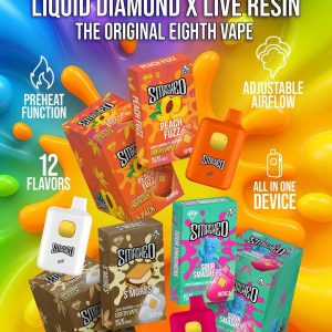 Smashed Eighth Vape Liquid Diamond With Live Resin Disposables (3.5g)