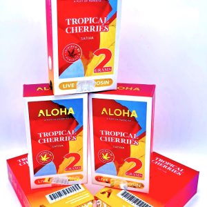 ALOHA Live Hash Rosin 2 Gram Disposable (Tropical Cherries - Sativa) 2 for $100