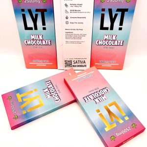 LYT MILK CHOCOLATE BAR --=2500mg THC (SATIVA)=--
