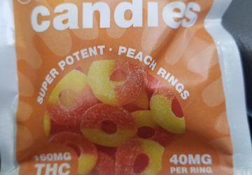 Clear Candies Peach Rings 160mg THC