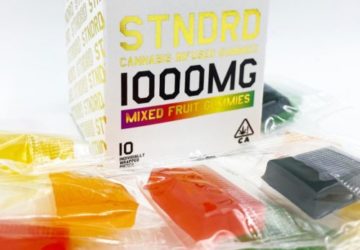 STNDRD 1000mg Mixed Fruit Gummies Available in INDICA or SATIVA