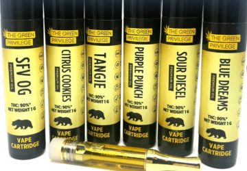 Green Privilege 90%+ THC Cartridges! Please click for available strains!