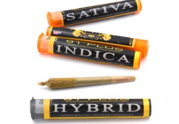 91 PLUS 1G PREROLLS LAYERED WITH FULL SPECTRUM CANNABIS OIL + KIEF AVAILABLE IN INDICA, SATIVA, OR HYBRID