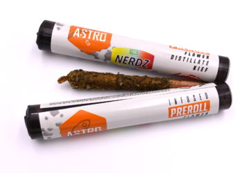 ASTRO NERDZ FLAVORED 1G PREROLL COVERED WITH DISTILLATE AND KIEF