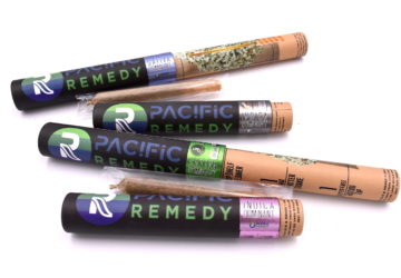 PACIFIC REMEDY 1G TOPSHELF PREROLL WITH SHATTER SNAKE INSIDE AND A ROTINI TIP