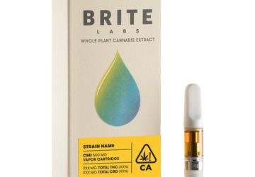 Brite Labs 500mg CBD/THC Carts (Expired) Sale (Click for available strains and pricing)