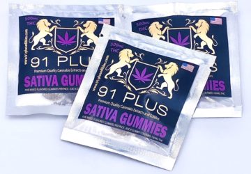 91PLUS 500mg GUMMIES (AVAILABLE IN SATIVA OR INDICA) $40