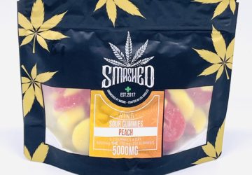 SMASHED 5000mg Sour Peach Rings $70